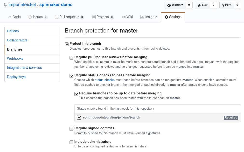 GitHub Branch Protection