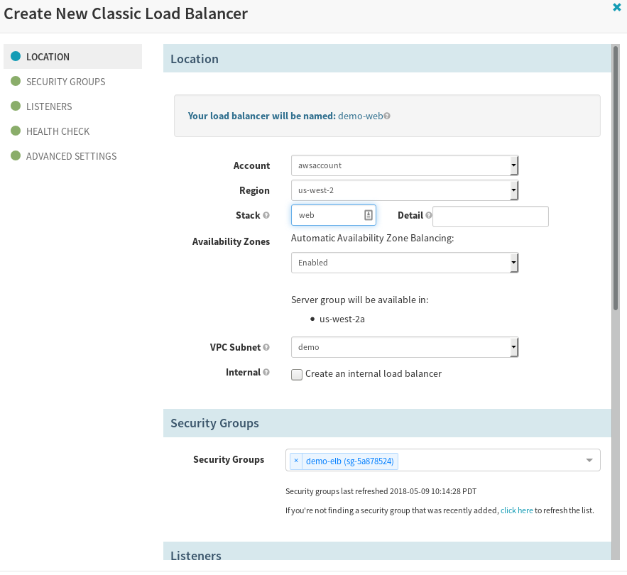 Create ELB 1